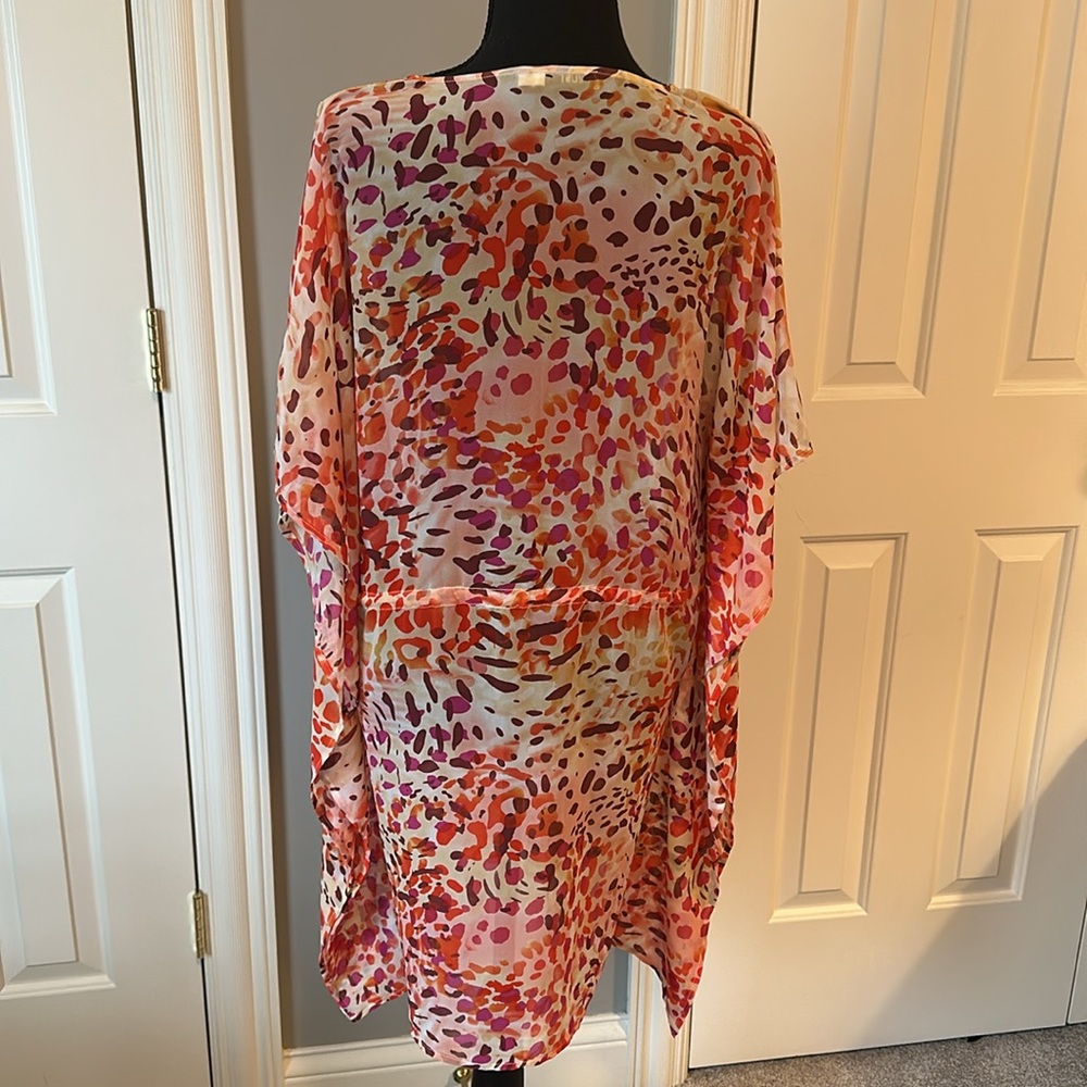 JustFab Animal Print Coverup size Medium 🧡💛 - Picture 4 of 13